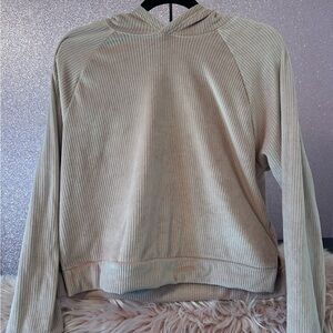 All in Motion Light Pink Ribbed Hoodie
